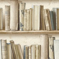 walls-republic-rustic-contemporary-vintage-bookshelf-wallpaper